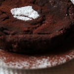 Dolce di cioccolato e crema di marroni