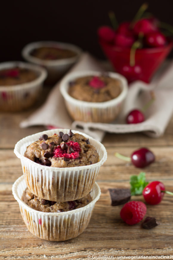 muffin avena segale ciliegie