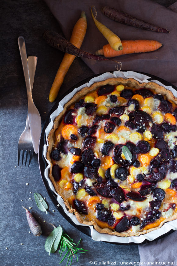 quiche zucca carote barbabietola 