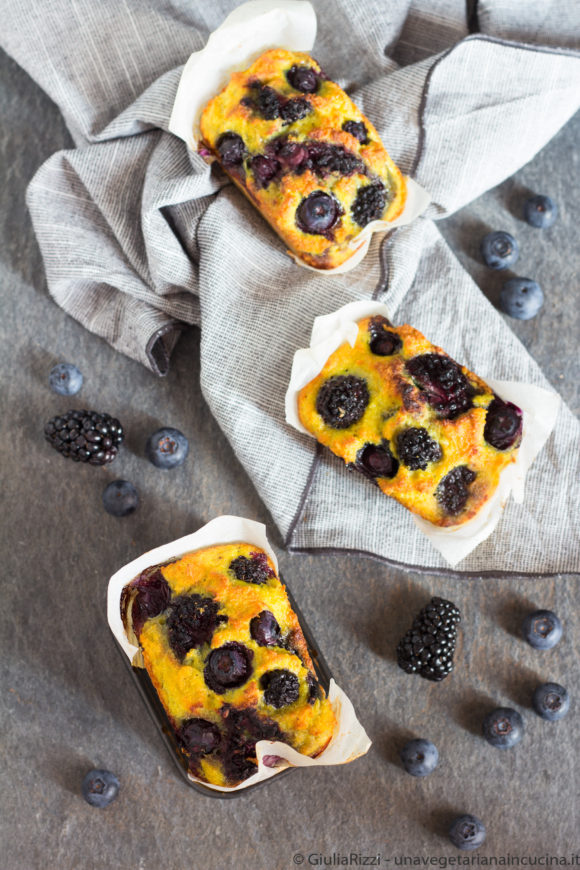 plumcake senza glutine curcuma