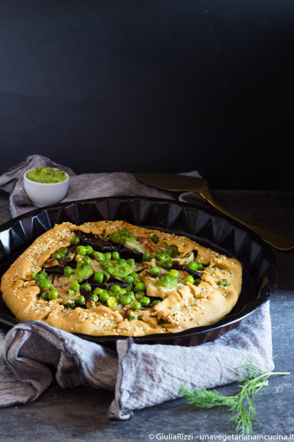 quiche senza glutine piselli finocchio