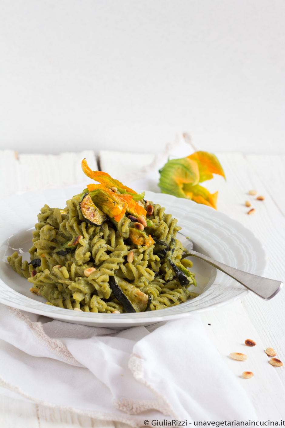 pasta piselli crema zucchine