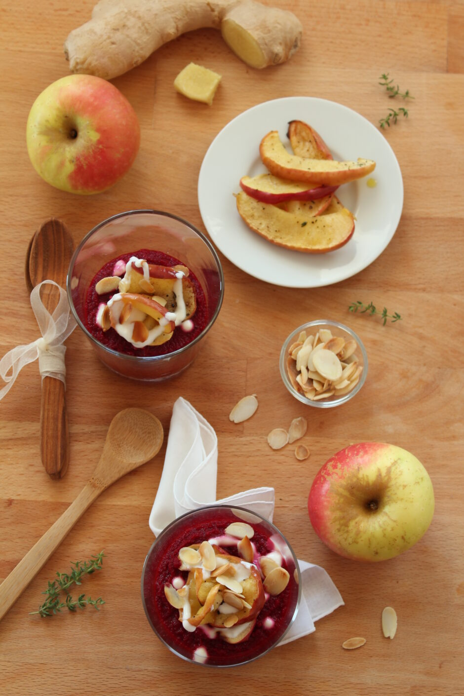 crema barbabietola carote zenzero