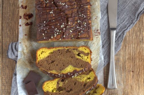 plumcake marmorizzato zucca cacao